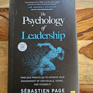 The Psychology of Leadership SIGNED COPY By Sebastien Page Hardcover Dust Jacket